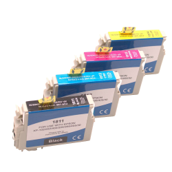 Compatibel inktpatroon Epson 18XL pack – Zwart/Cyaan/Magenta/Geel