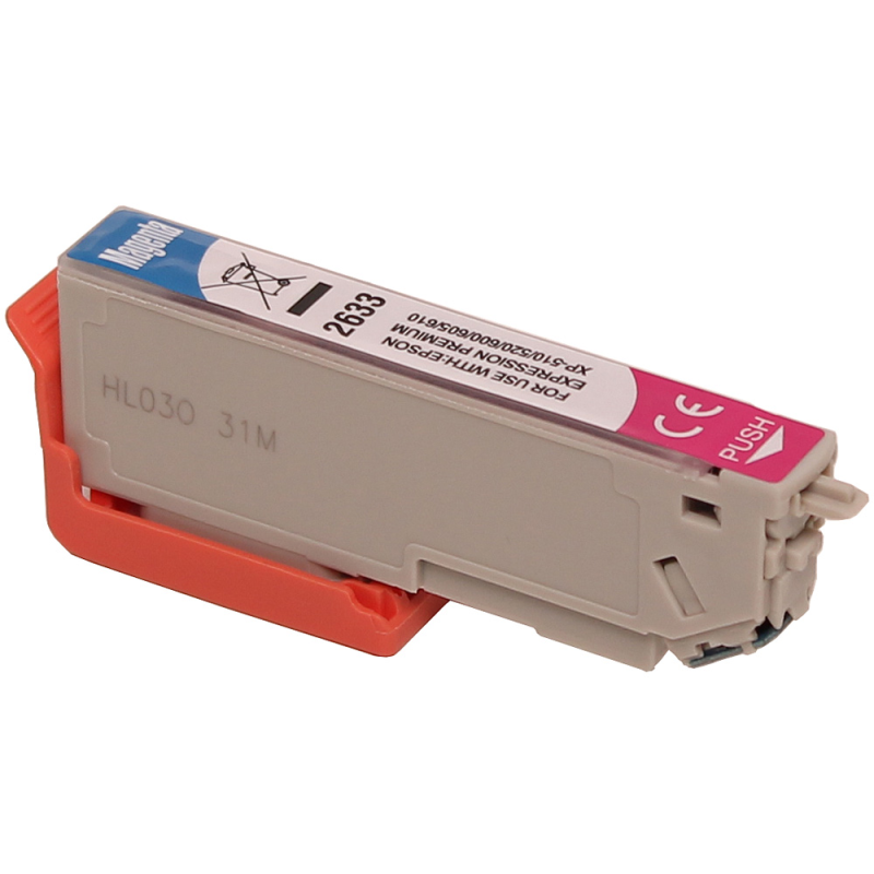 Cartouche d'encre compatible Epson T-2633 26XL – Magenta (15,5 ml)