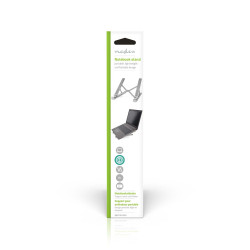 Support pour Ordinateur Portable Nedis - Compact, Pliable, Angle Réglable, Circulation d'Air, Sac de Rangement