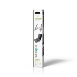 Nedis Laptopstandaard - Compact, Opvouwbaar, Verstelbare Hoek, Luchtventilatie, Opbergtas