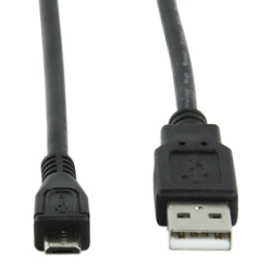 Cable USB 2.0 A male - micro B male