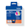 Brother LC-521VAL – Originele multipack inktcartridges CMYK