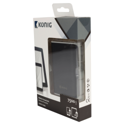 König batterie de secours pour telephone Lithium-ion 7500 mAh USB Noir