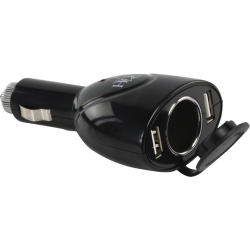 Dubbele USB autolader met 12 V aansluiting