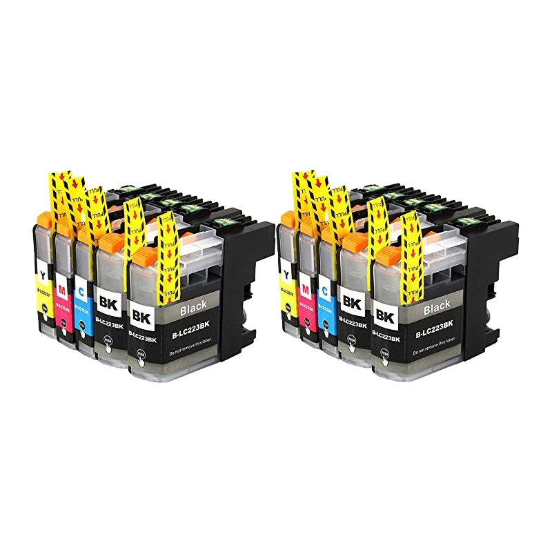 10 compatible cartridges for Brother LC-223 printer