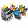 10 cartouches compatibles pour imprimante Brother LC-3213