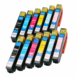 Pack 12 compatible cartridges 24XL